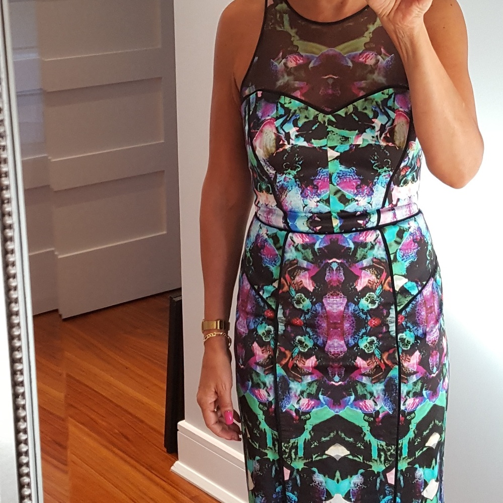 Milly mult-color neoprene dress